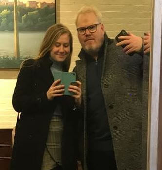Marre Gaffigan with her father Jim Gaffigan.